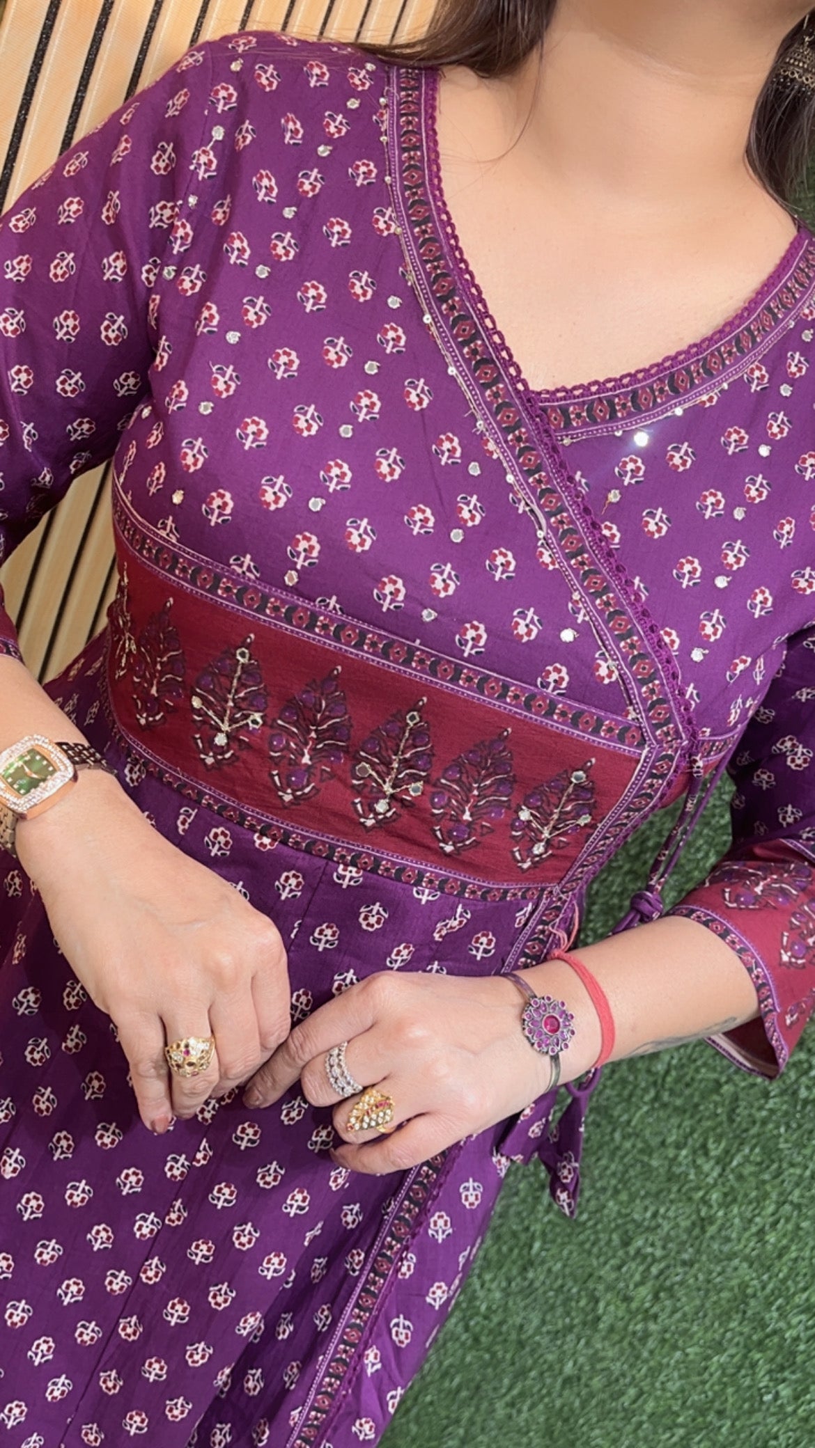 Anarkali suit anghrakha style comes in pure cotton fabric
