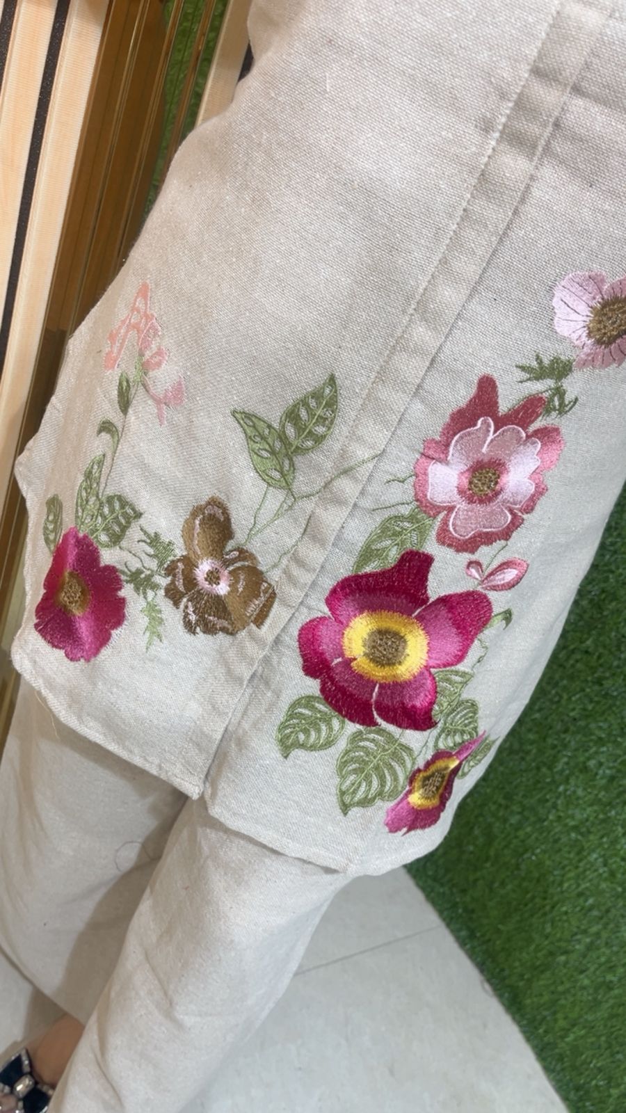 Elegant Cotton Jute Co-Ord Set