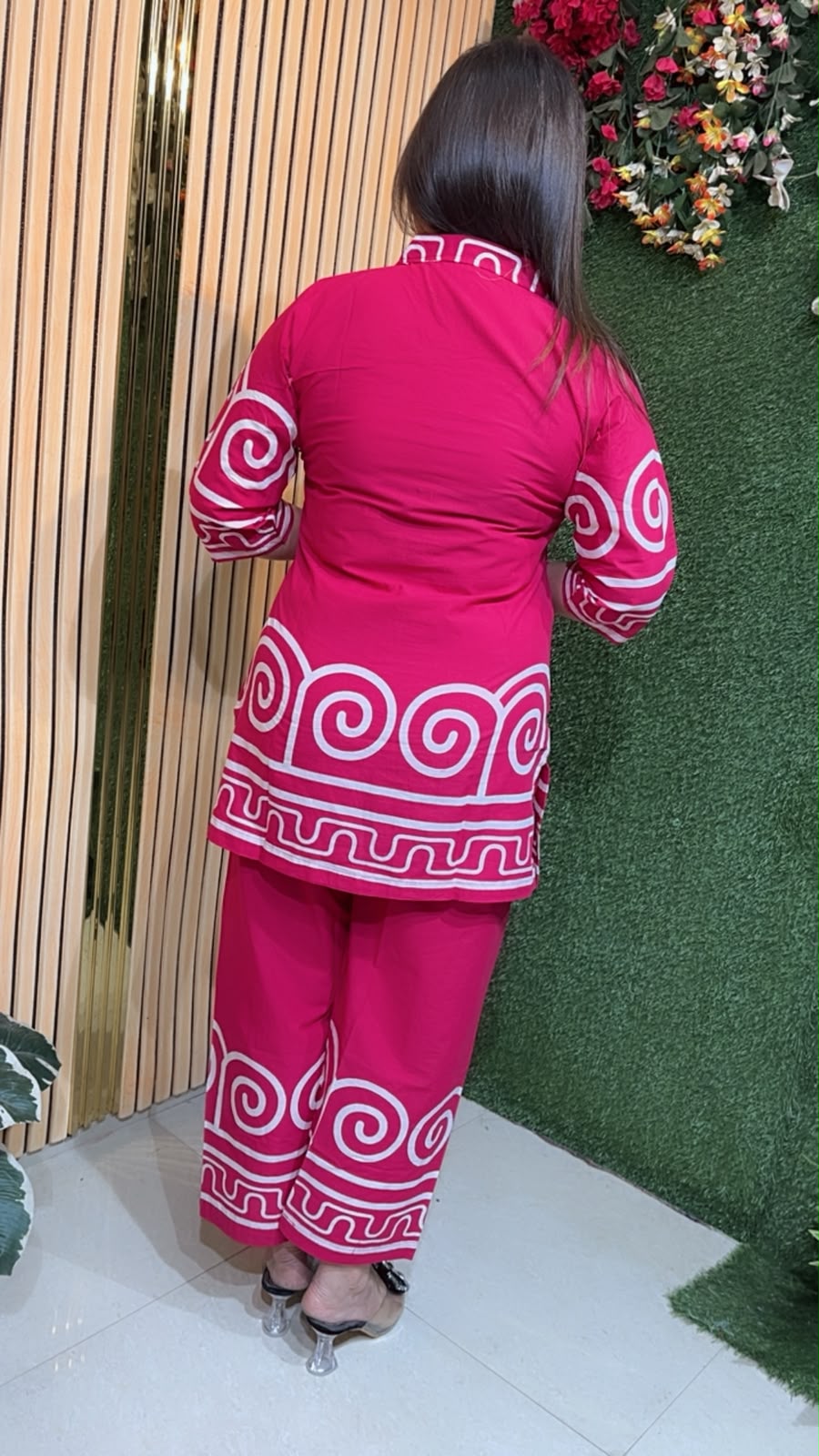 Hot Pink Pure Cotton Co-Ord Set