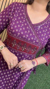 Anarkali suit anghrakha style comes in pure cotton fabric