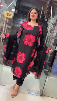 Pure Chiffon Kurta Set