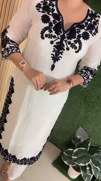 Mal Chanderi Kurta Set with Cotton Lining