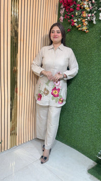 Elegant Cotton Jute Co-Ord Set