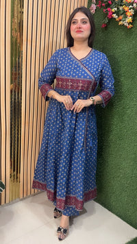 Elegant Pure Cotton Anarkali Suit