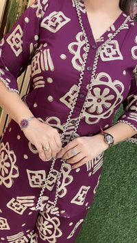 Elegant Rayon Modal Farshi Salwar Co-Ord Set
