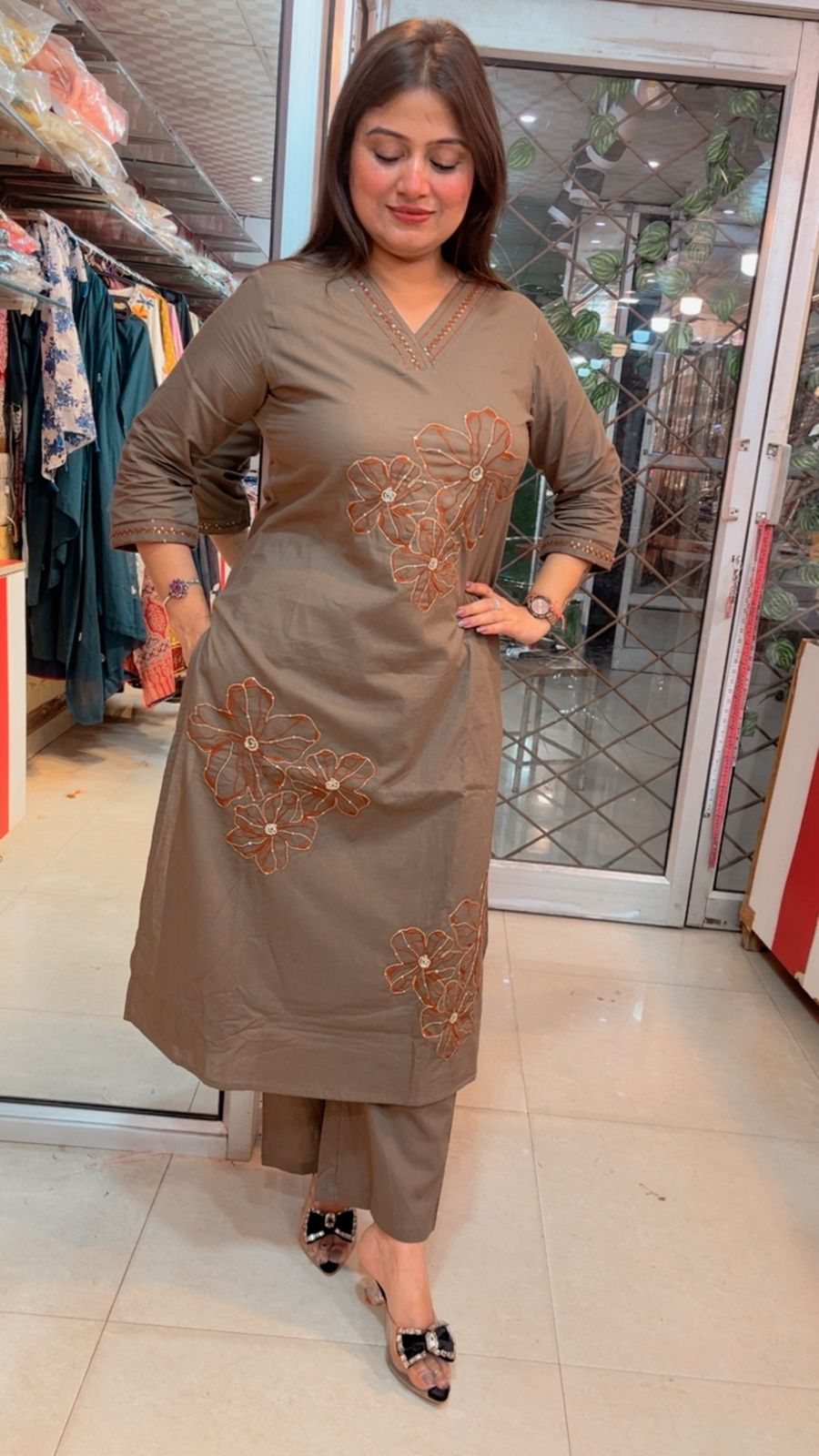 Premium Pure Cotton Embroidered 3-Piece Kurta Set