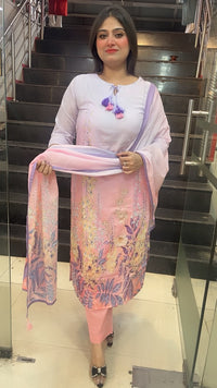 Premium Pure Cotton 3-Piece Kurta Set with Cotton Lining