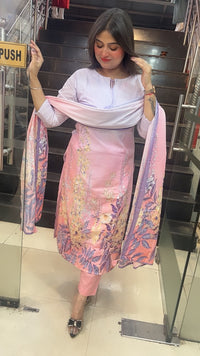 Premium Pure Cotton 3-Piece Kurta Set with Cotton Lining