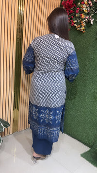 Elegant Pure Cotton 3-Piece Kurta Set