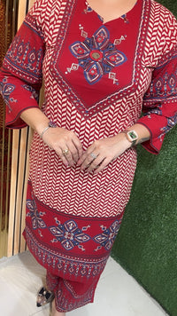 Elegant Pure Cotton 3-Piece Kurta Set