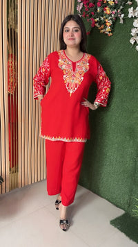 Premium Rayon Modal Kashmiri Embroidered Co-Ord Set