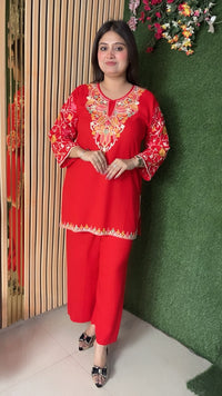 Premium Rayon Modal Kashmiri Embroidered Co-Ord Set