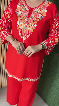 Premium Rayon Modal Kashmiri Embroidered Co-Ord Set
