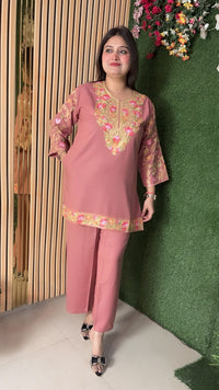 Premium Rayon Modal Kashmiri Embroidered Co-Ord Set