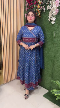 Elegant Pure Cotton Anarkali Suit