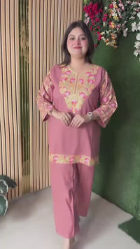 Premium Rayon Modal Kashmiri Embroidered Co-Ord Set