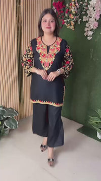 Premium Rayon Modal Kashmiri Embroidered Co-Ord Set