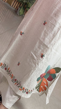 pure cotton two piece kurta set with embroidery